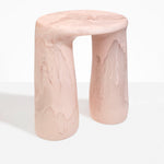 Dinosaur Designs TABRCKTOW rock tower table ROSE SWIRL