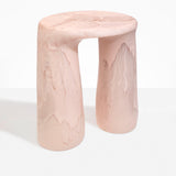 Dinosaur Designs TABRCKTOW rock tower table ROSE SWIRL