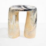 Dinosaur Designs Rock Tower Table End Tables in Sandy Pearl Colour resin