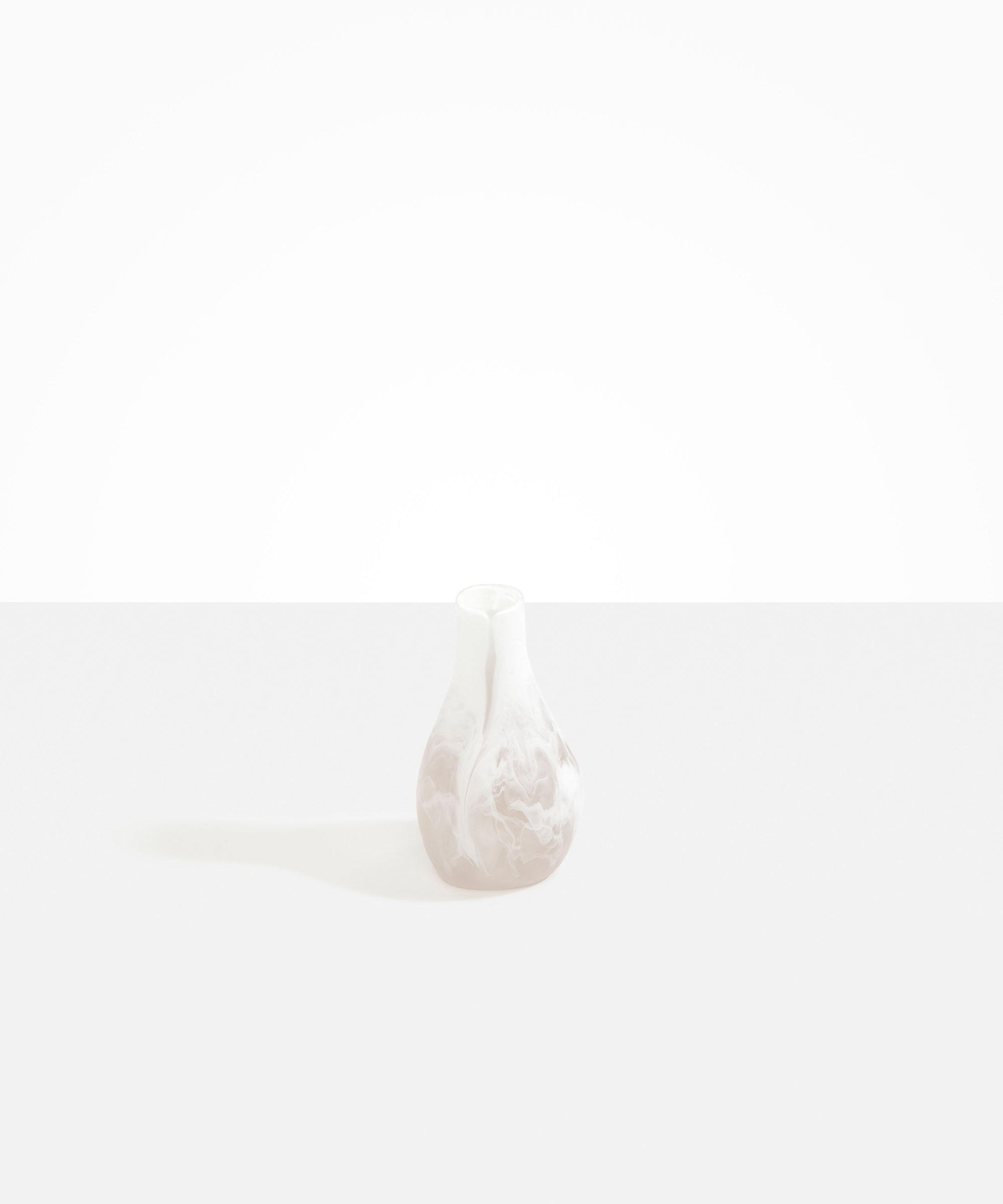 Dinosaur Designs Medium Liquid Vase Vases in Snow Swirl Colour resin