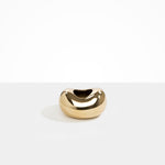 LO Collections Metal Bean Vase in Brass Material