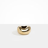 LO Collections Metal Bean Vase in Brass Material