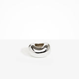 LO Collections Metal Bean Vase in Silver-Plated Brass Material..