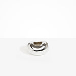 LO Collections Metal Bean Vase in Silver-Plated Brass Material