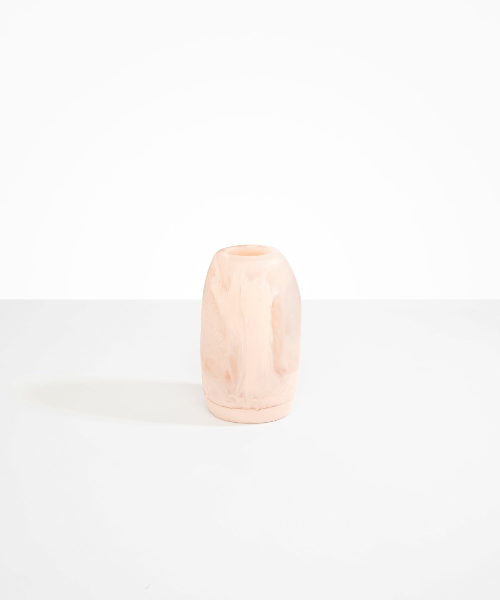 Dinosaur Designs VASPEBMED medium pebble vase ROSE SWIRL.