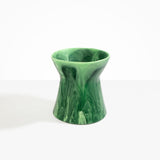 Dinosaur Designs Large Bow Vase in Moss Colour resin