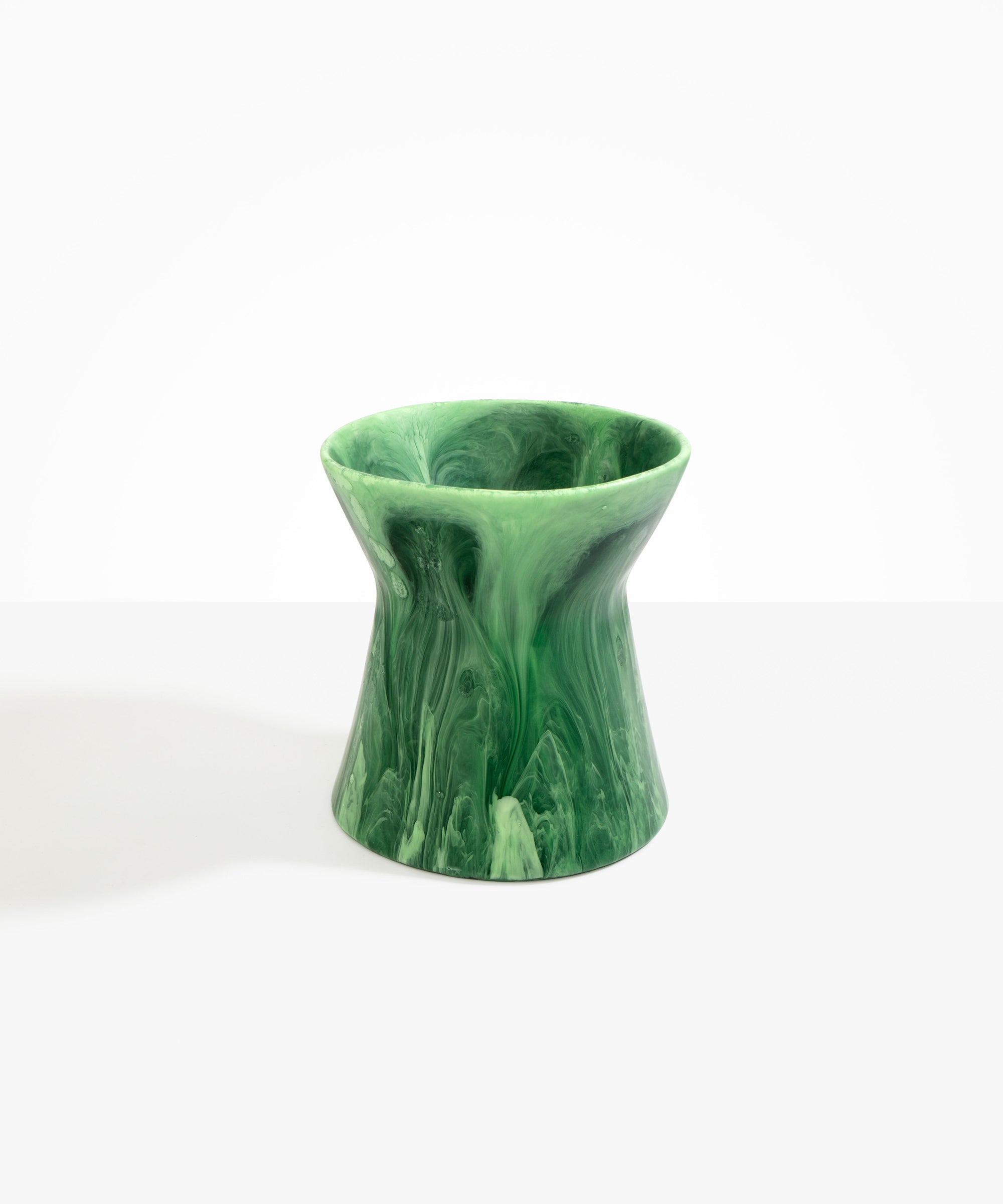Dinosaur Designs Large Bow Vase in Moss Colour resin