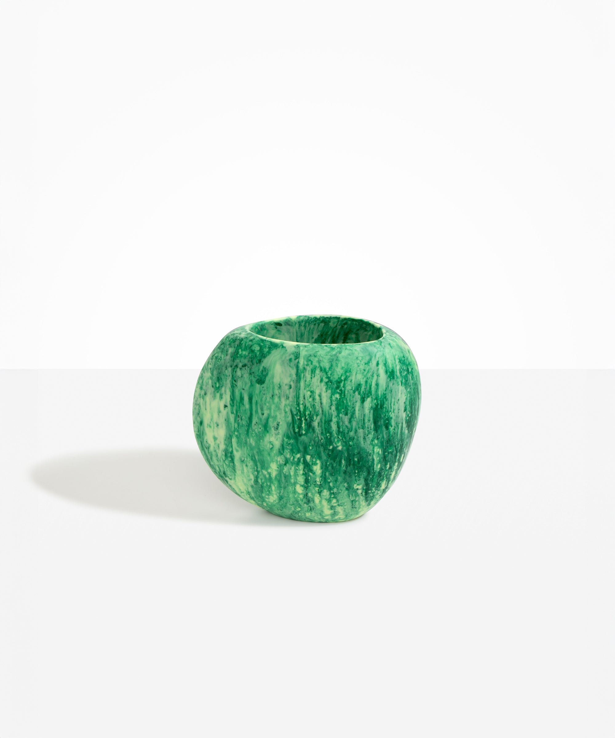 Dinosaur Designs Large Rock Vase in Grass Colour resin
