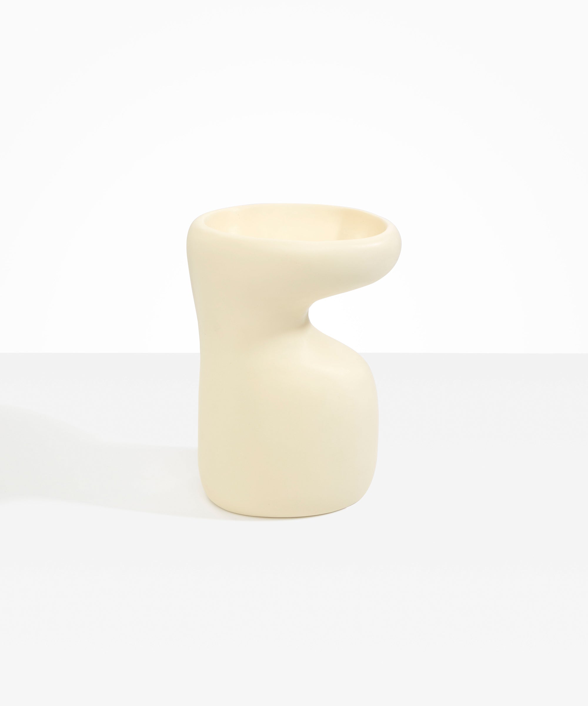 Dinosaur Designs Large Sprout Vase in Cream Colour resin
