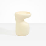 Dinosaur Designs Large Sprout Vase in Cream Colour resin.