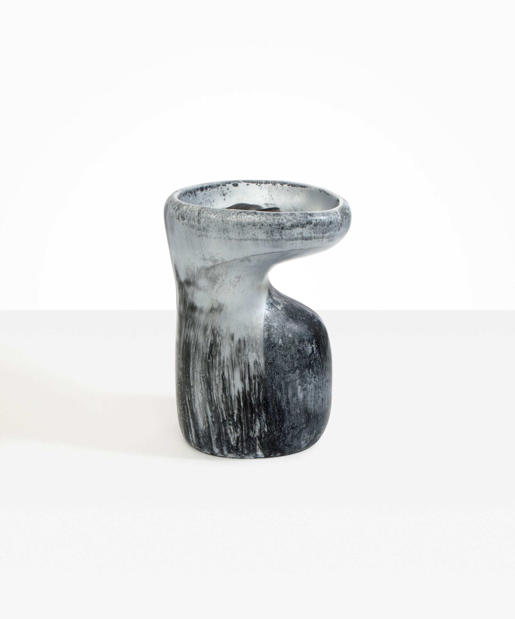 Dinosaur Designs Large Sprout Vase in Slate Colour resin.