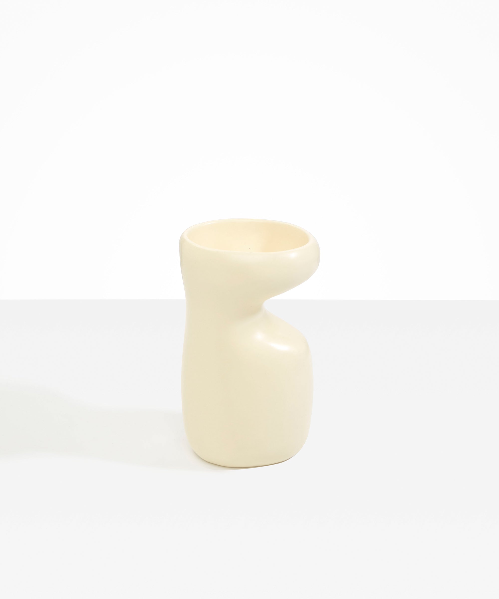 Dinosaur Designs Medium Sprout Vase in Cream Colour resin..