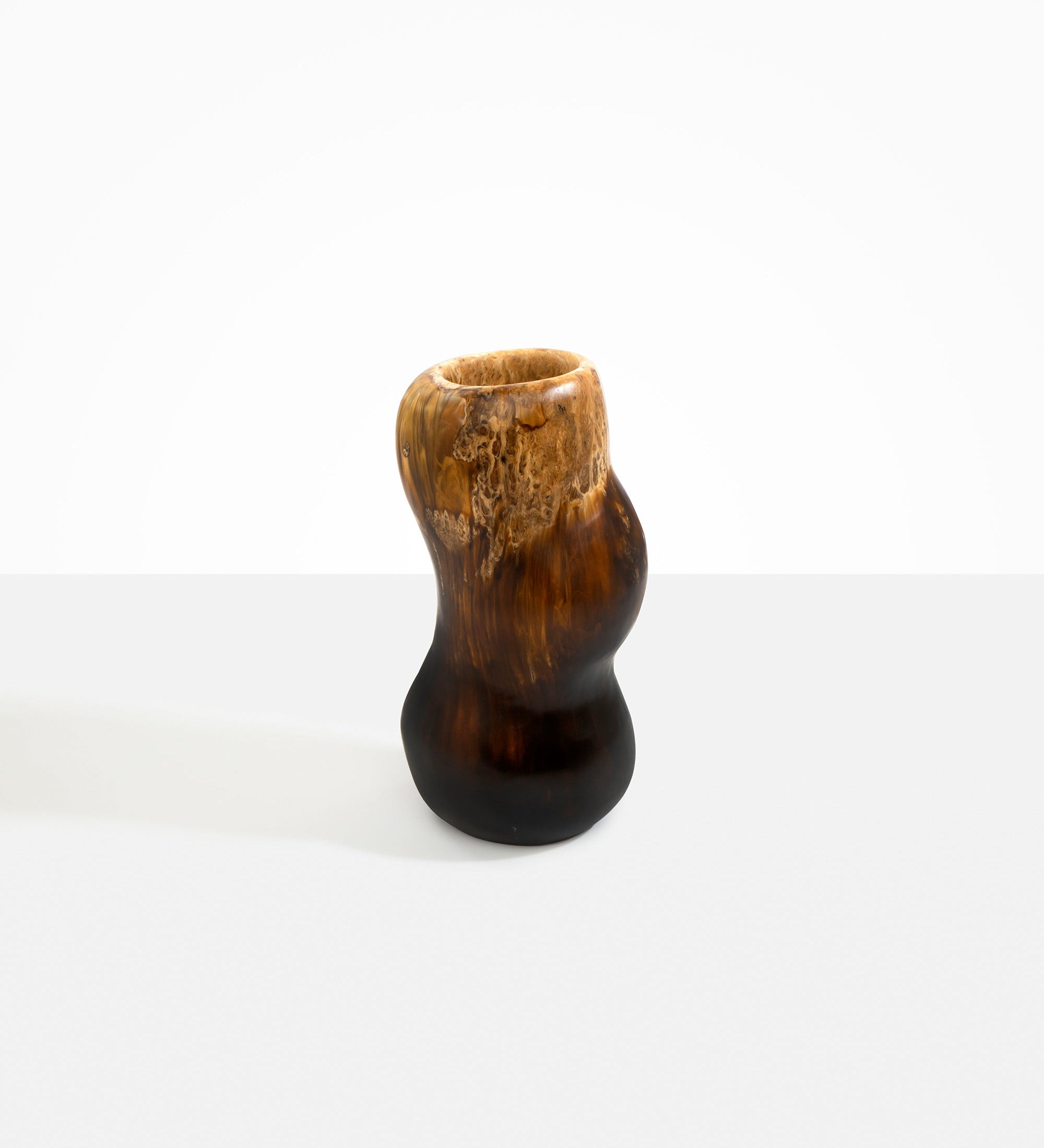 Dinosaur Designs Medium Valley Vase Vases in Dark Horn Colour resin