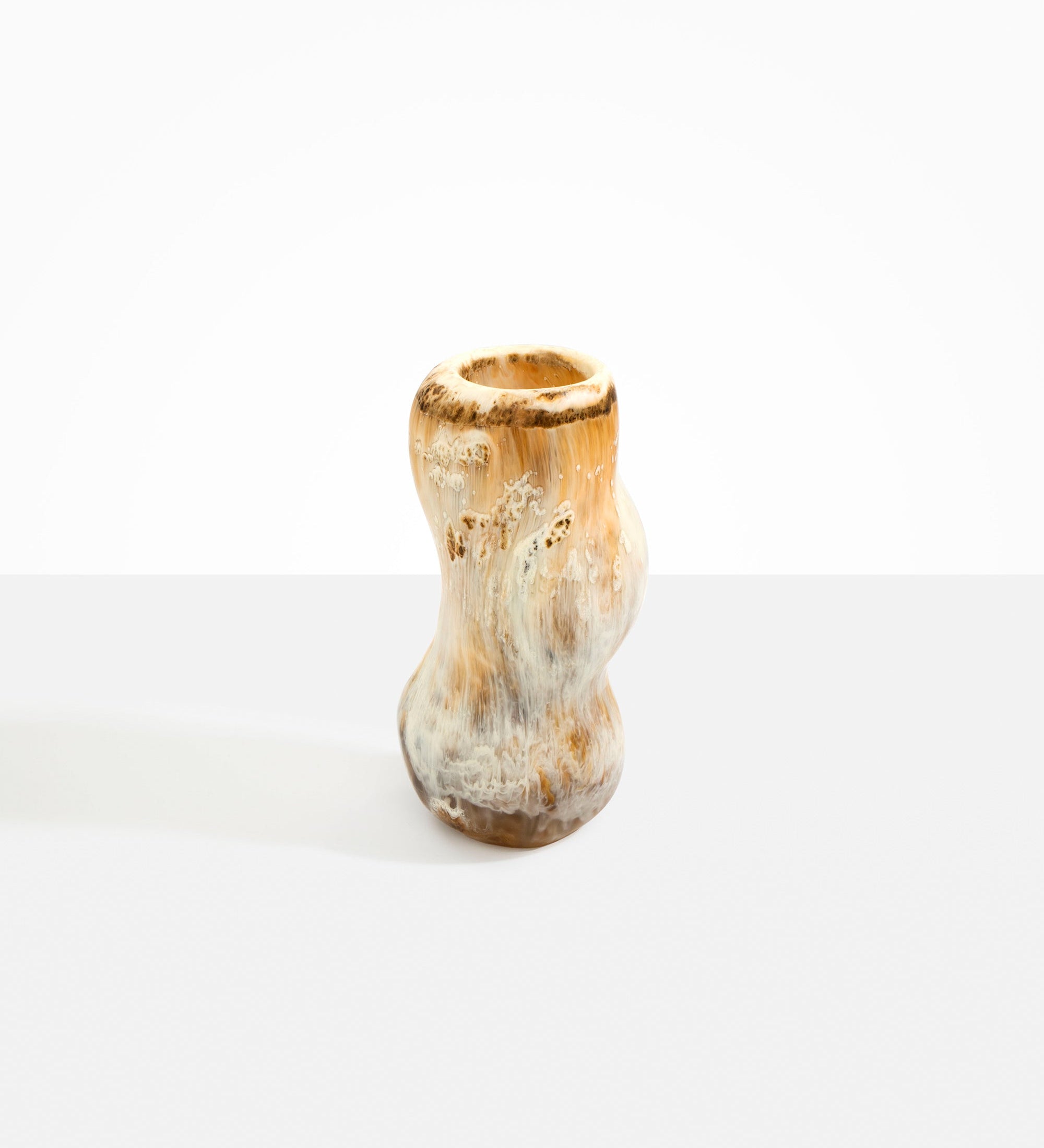Dinosaur Designs Medium Valley Vase Vases in Light Horn Colour resin