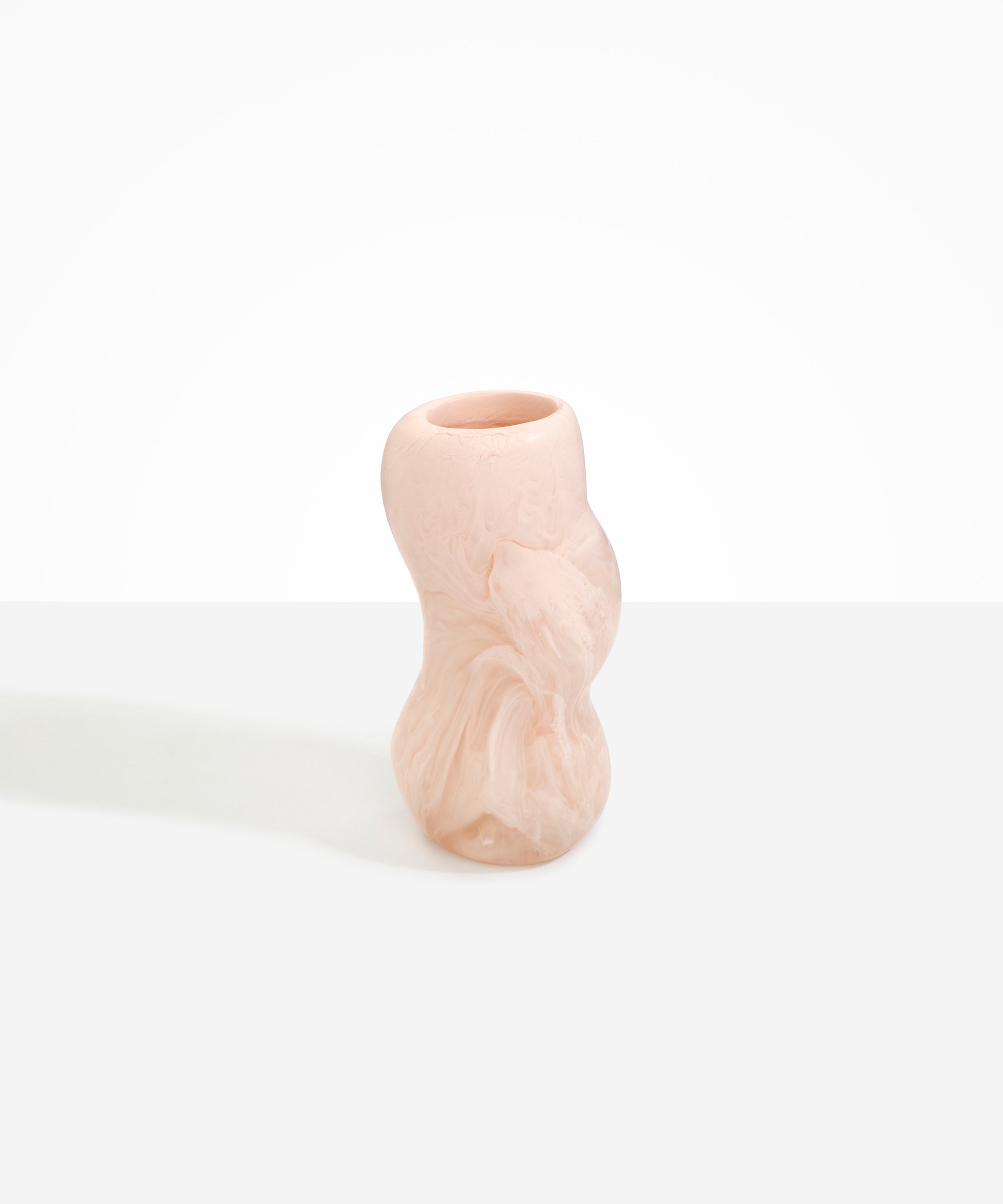 Dinosaur Designs Medium Valley Vase in Rose Swirl Colour resin