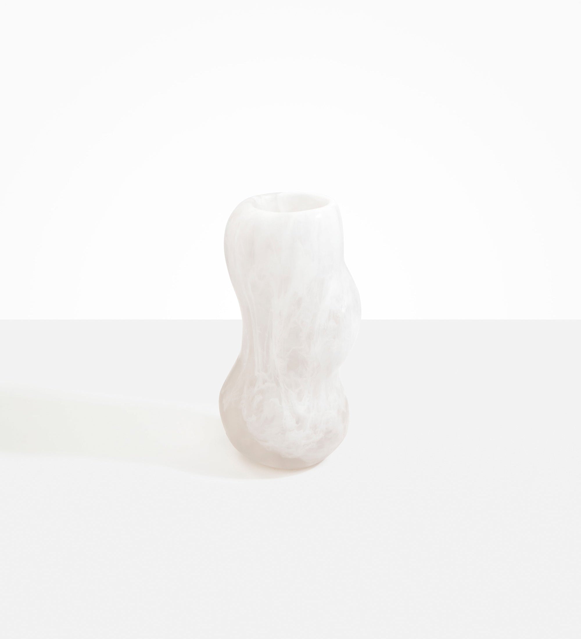 Dinosaur Designs Medium Valley Vase Vases in Snow Swirl Colour resin
