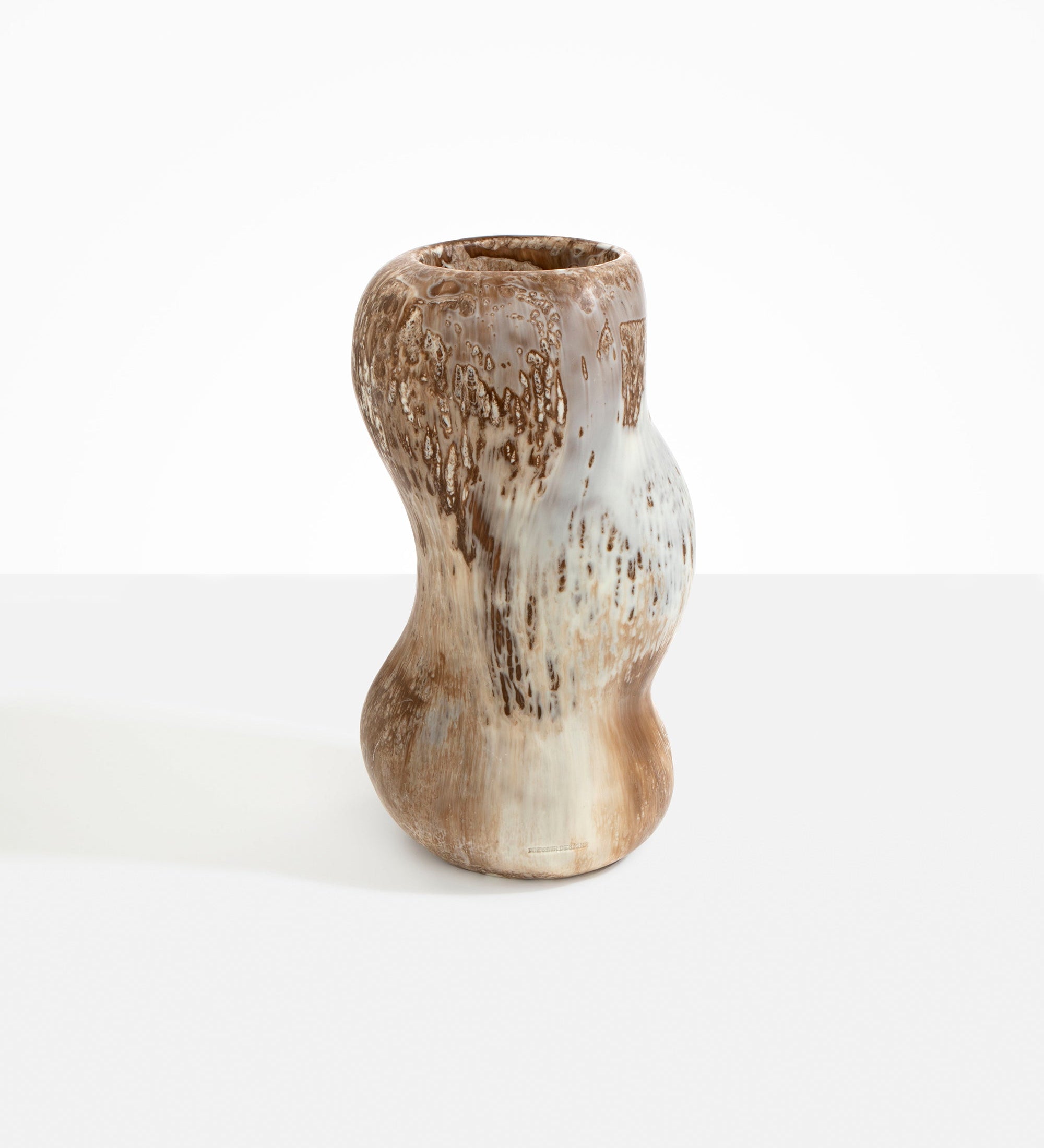 Dinosaur Designs Valley Vase Vases in Cappuccino Colour resin