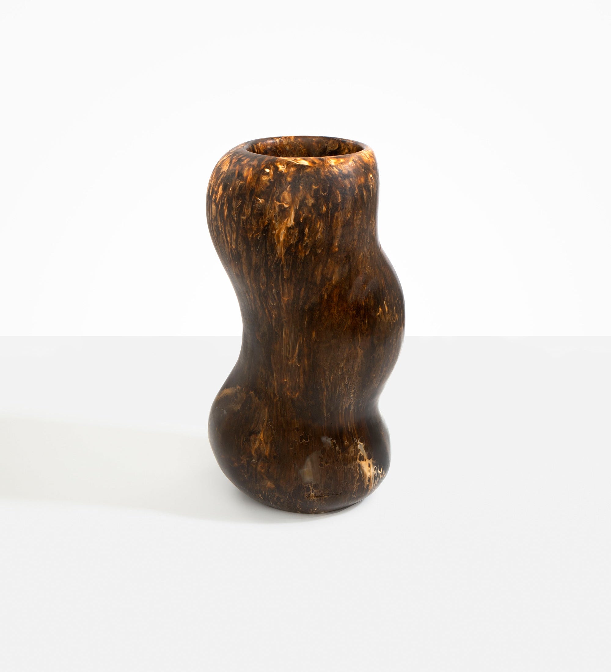 Dinosaur Designs Valley Vase Vases in Dark Horn Colour resin