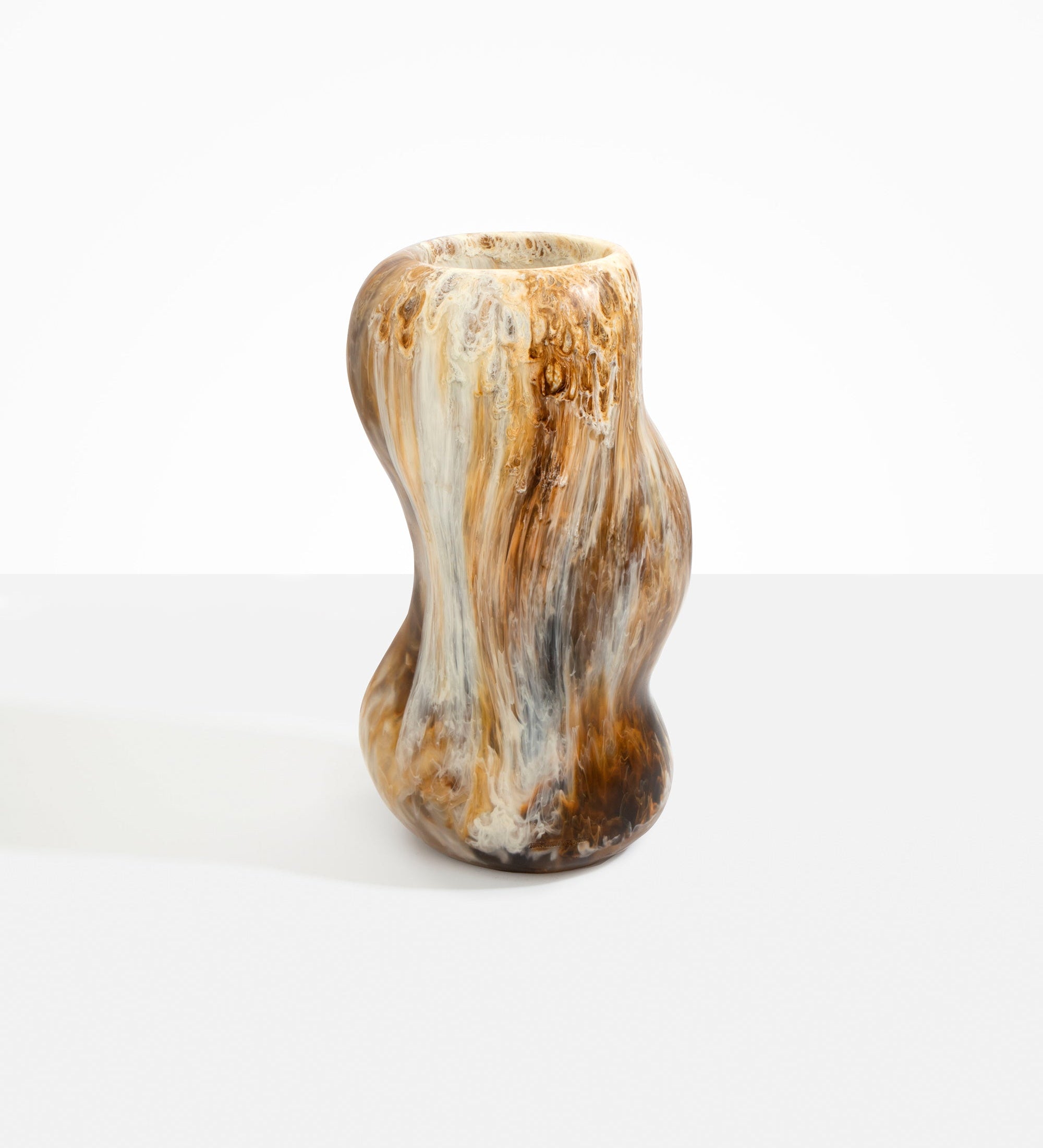 Dinosaur Designs Valley Vase Vases in Light Horn Colour resin