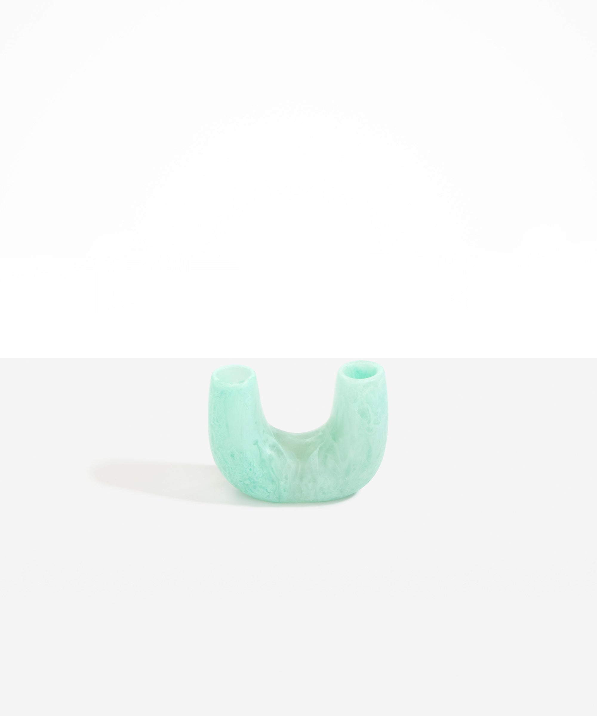 Dinosaur Designs Mini Branch Vase in Mint Colour resin
